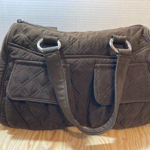Vera Bradley Microfiber Cargo Satchel Bag